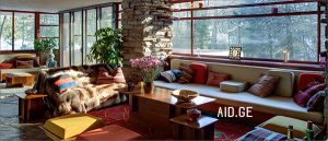 frenk loid rigte house on waterfalls