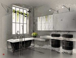 Industrial style interior